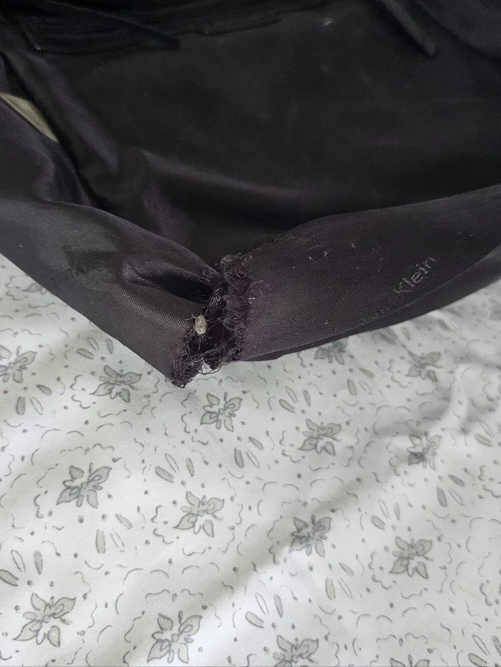 Calvin Klein Lynn Leather & Pebble Suede Hobo